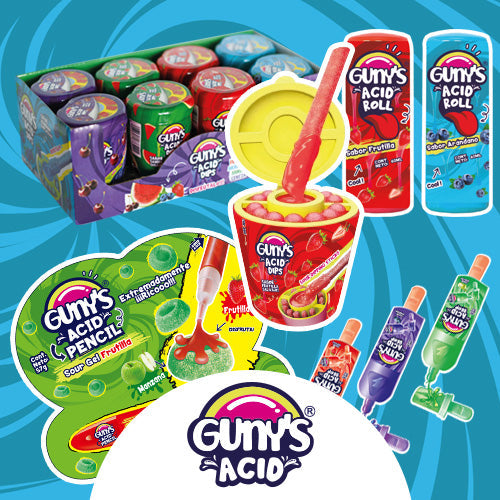 Dulces ácidos Gunys Acid para vender en un almacén