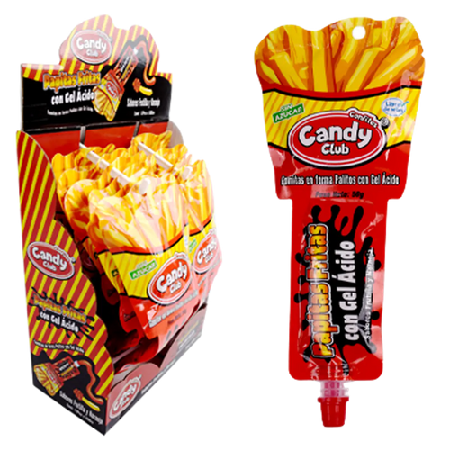 Gomitas Papas Fritas con Gel Ácido
