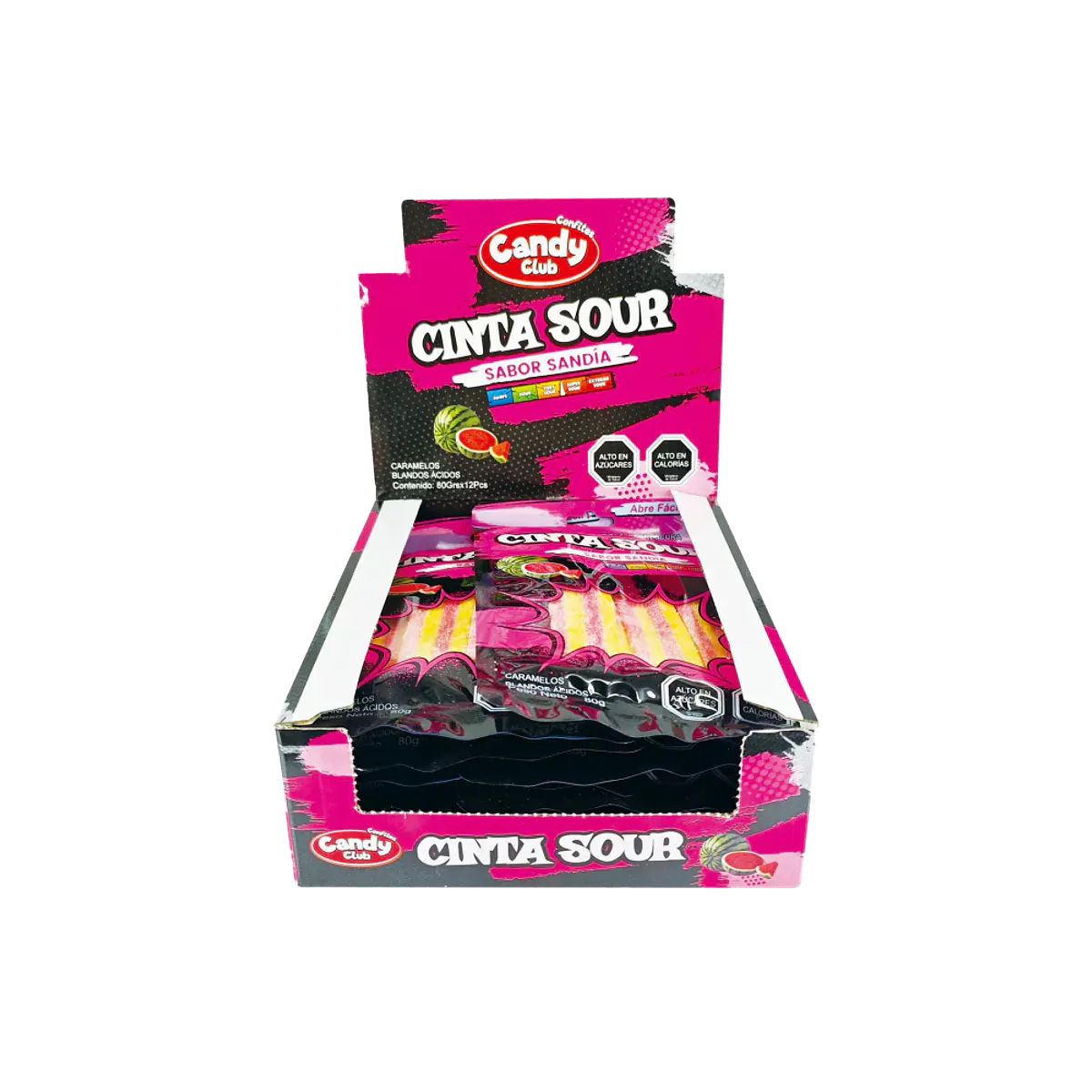 Cinta Sandía Sour Display 12 Unidades