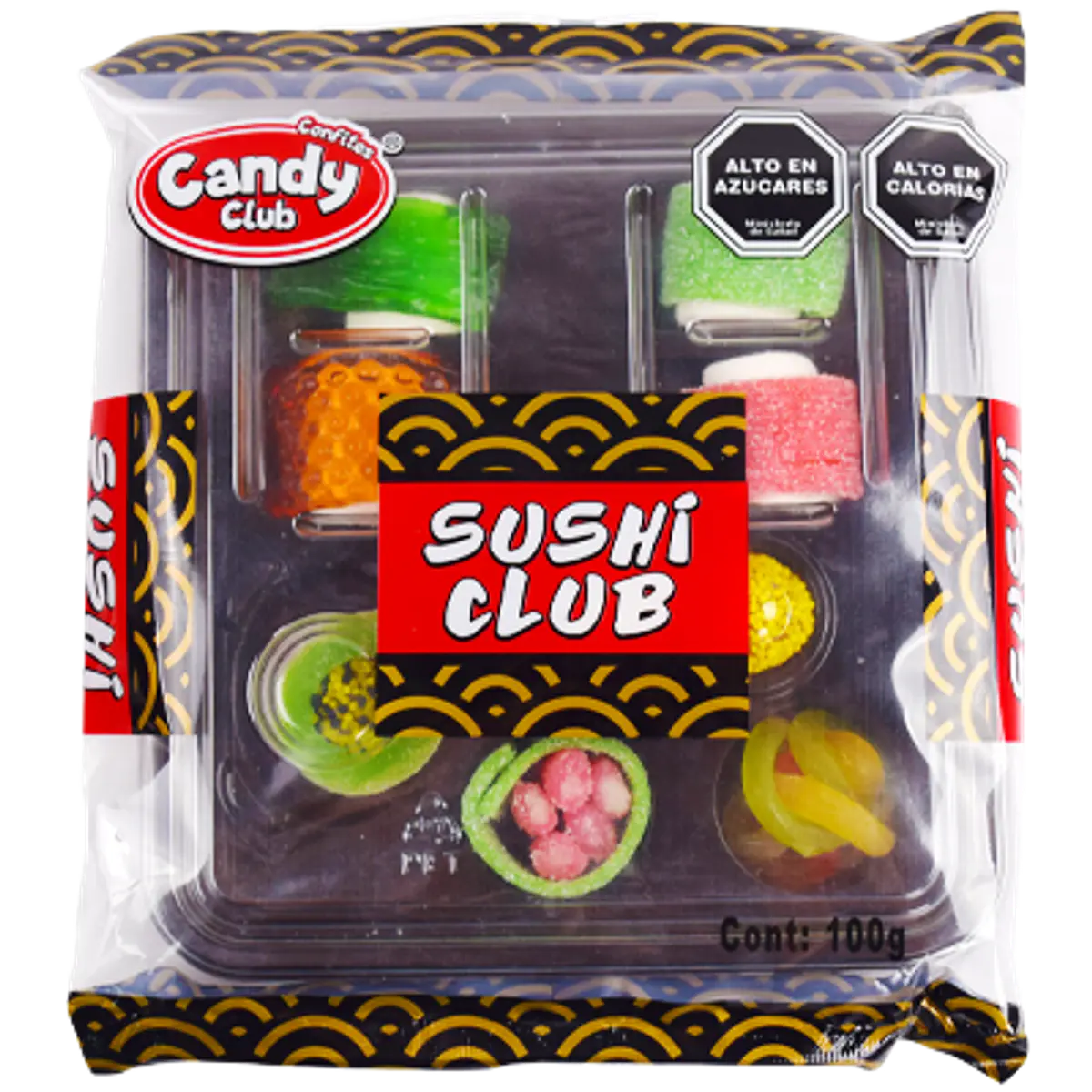 Sushi Club Pack – Bandeja de Gomitas y Marshmallow 100 g
