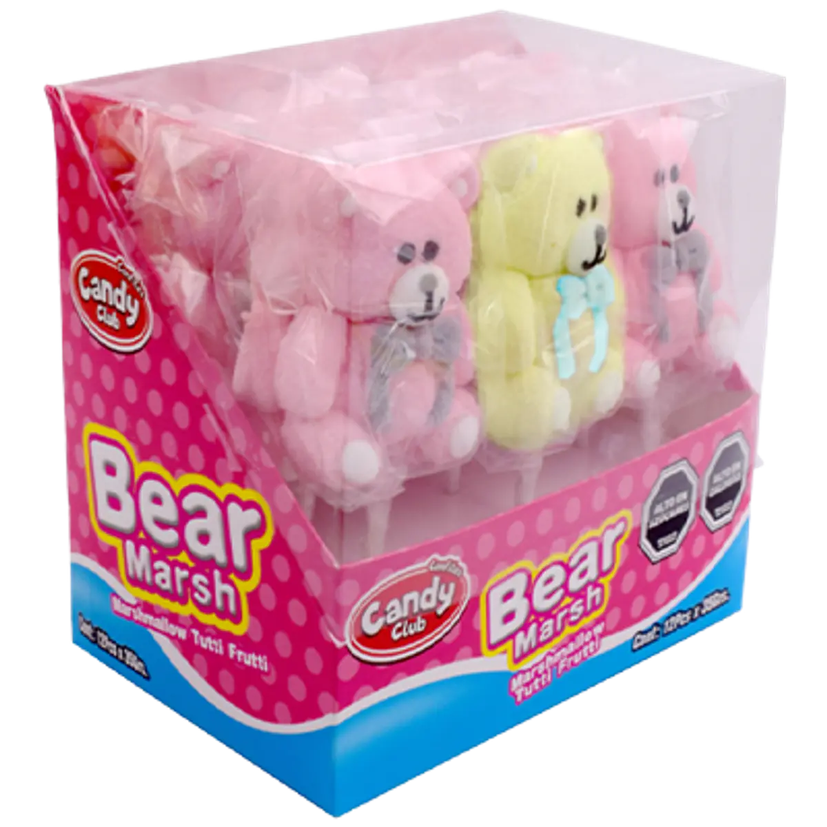 Bear Marsh – Marshmallow Sabor Tutti Frutti 12 Ud