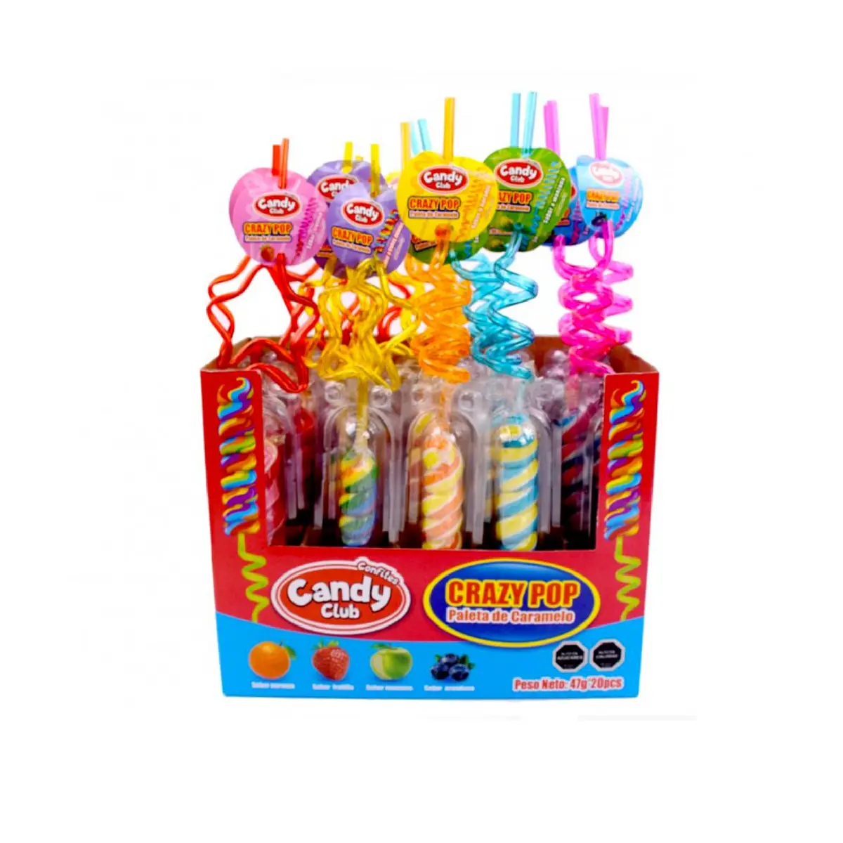 Paleta de Caramelo Crazy Pop 20un