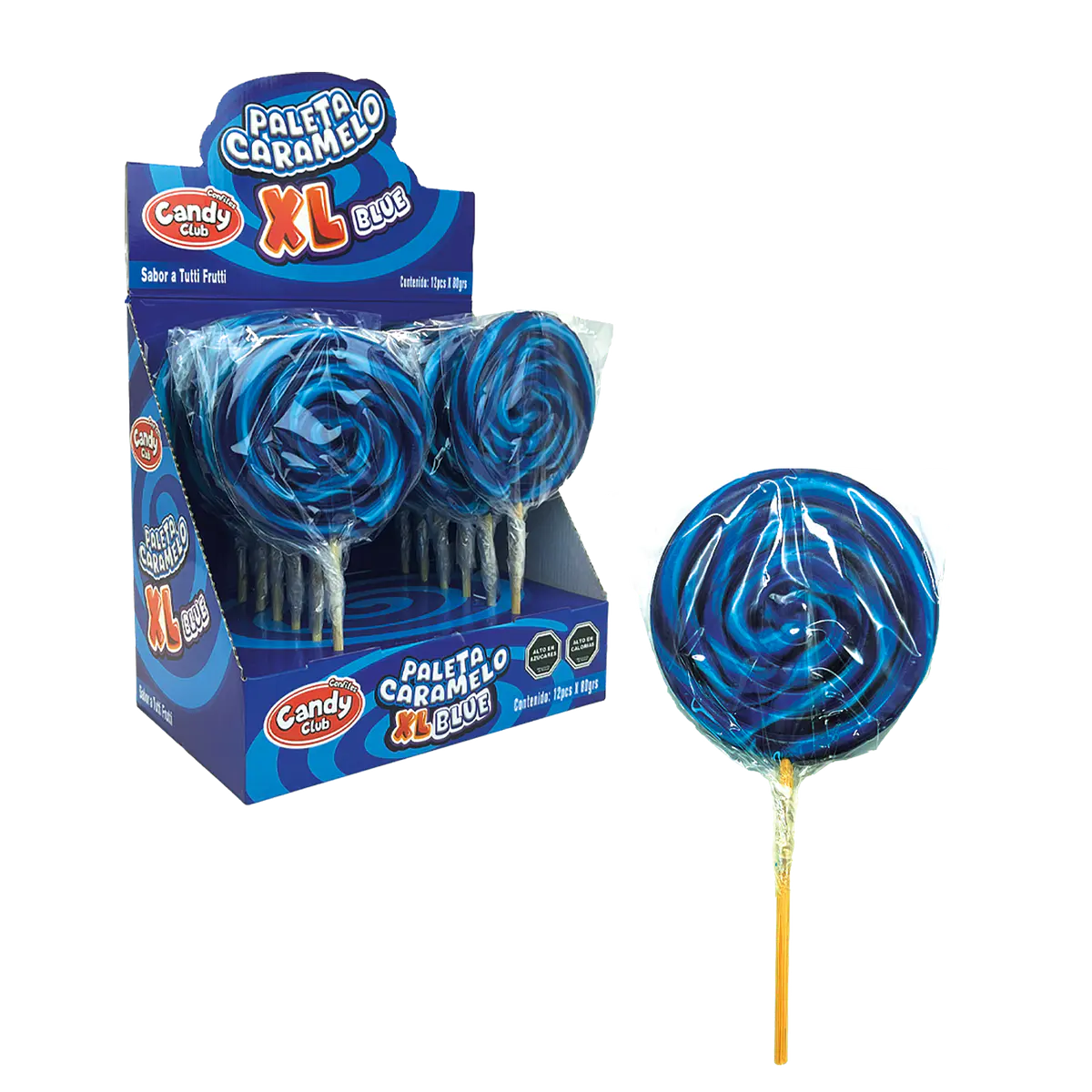 Dulce Arcoiris Lollipop Paleta Blue