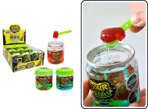 Floating Gummy 100gr Sour Beast (Display 9 un)
