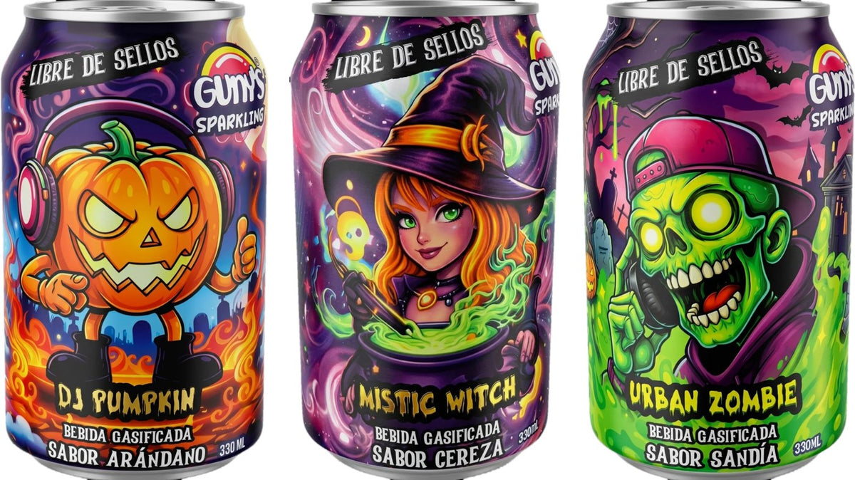 Sparkling Halloween Gunys 330ml (Caja mixta 24 un)