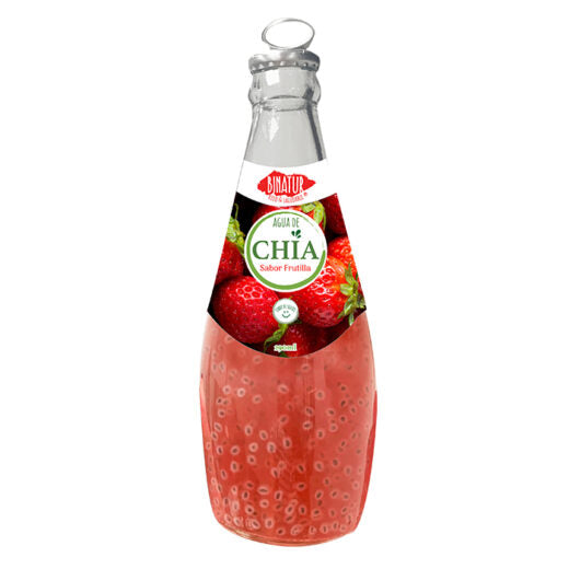 Agua de Chía sabor frutilla