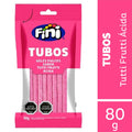 Tubos Fini Tutti Frutti Ácida 80 g (Caja 12 un)