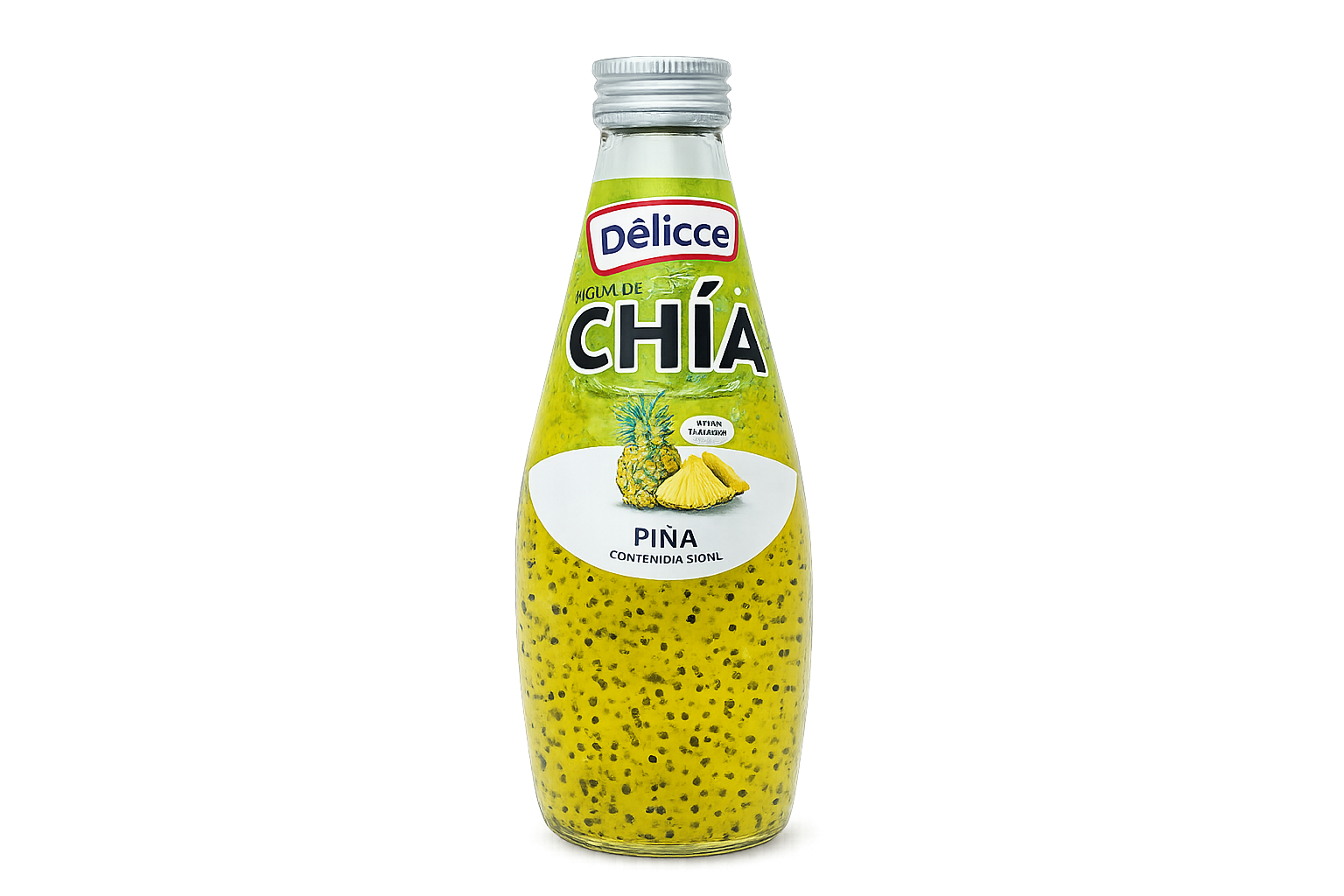 Display Agua de Chía sabor Piña (6 un x 290ml)