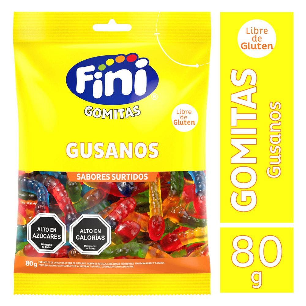 Gomitas Fini Gusanos 90 g (Caja 12 un)