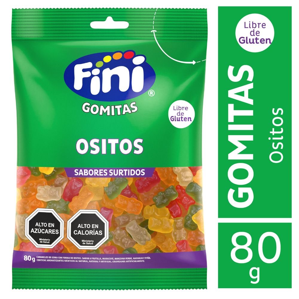 Gomitas Fini Ositos 80 g (Caja 12 un)