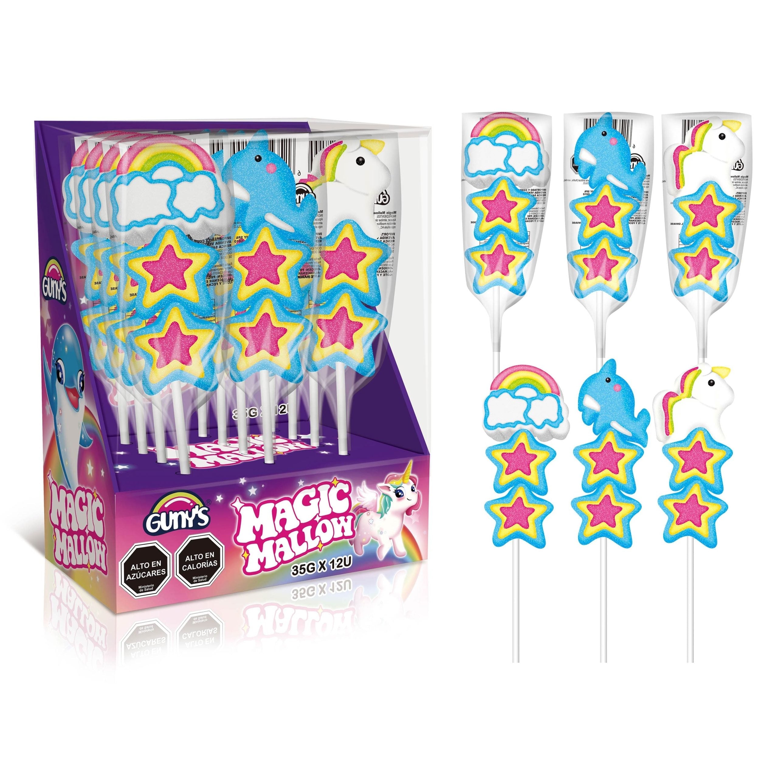 Gunys Magic Mallow Pop 35gr (Display 12 Und)