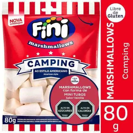 Marshmallows Fini Camping 80 g (Caja 12 un)