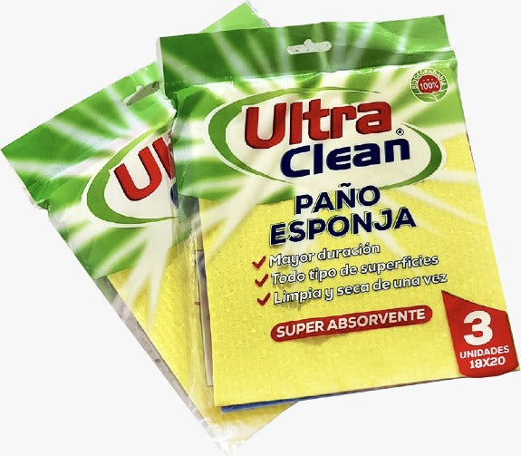 Paño Esponja 18x20 Pack 10 Unidades