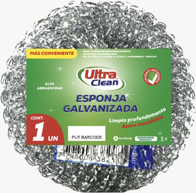 Esponja Galvanizada Pack 10 Unidades