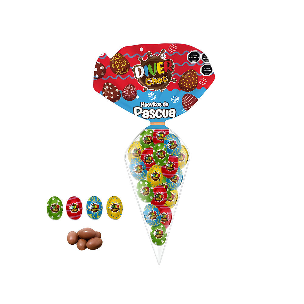 Pascua Huevitos de Chocolate con Zanahoria 100gr