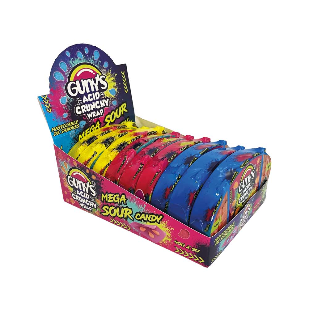 Gunys Acid Crunchy Wrap display