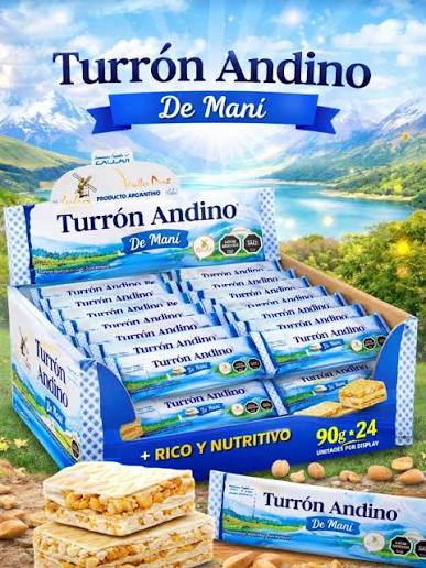 Turrón Andino Maní Dulcedía 90Gr