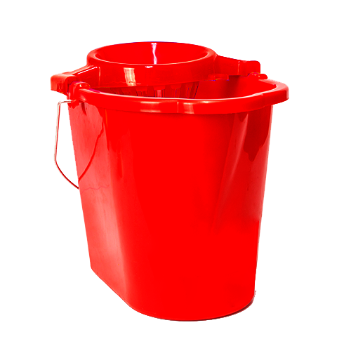 Balde con Estrujador Rojo