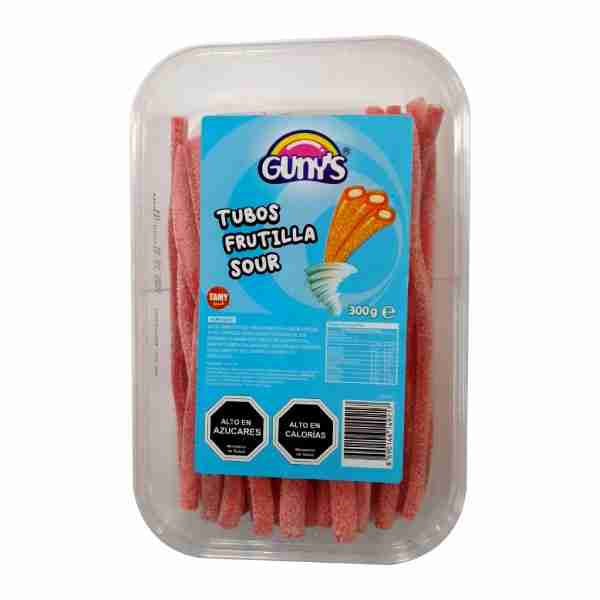 Tubos Frutilla Sour Gunys 300gr