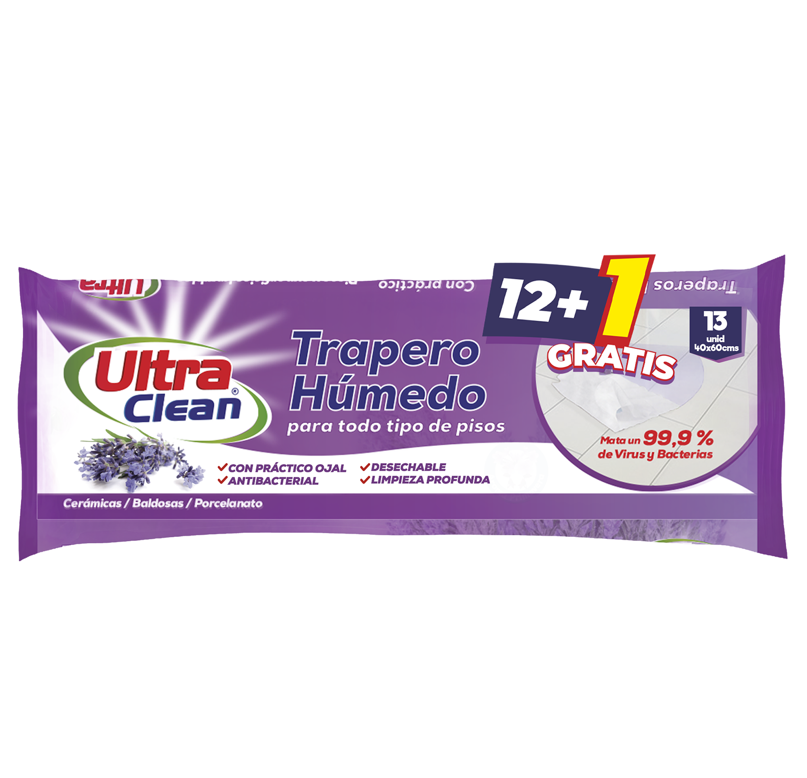 Trapero Húmedo Aroma Lavanda x12